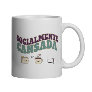 Caneca - Socialmente Cansada