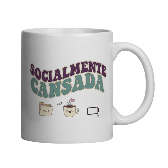 Caneca - Socialmente Cansada