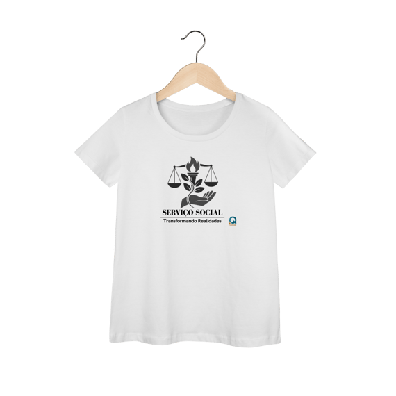  Camiseta Baby Look Serviço Social – Transformando Vidas