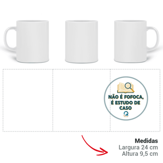 Nome do produto Caneca - Não é fofoca, é estudo de caso