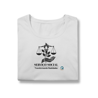 Nome do produto  Camiseta Baby Look Serviço Social – Transformando Vidas