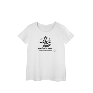 Nome do produto  Camiseta Baby Look Serviço Social – Transformando Vidas