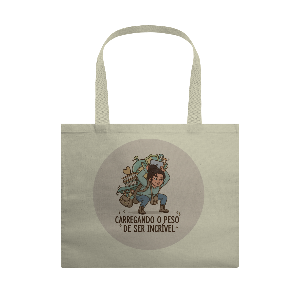 Nome do produto: Ecobag - Carregando o Peso de Ser Incrível