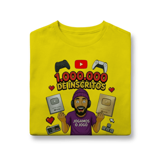 Nome do produto Camisa Infantil (10 a 14) Comemorativa 1 Milhão de Inscritos