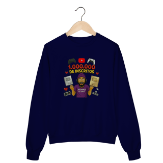 Nome do produto Moletom Fechado Comemorativo 1 Milhão de Inscritos