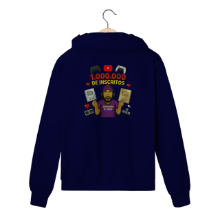 Nome do produto Moletom Com Ziper Comemorativo 1 Milhão de Inscritos