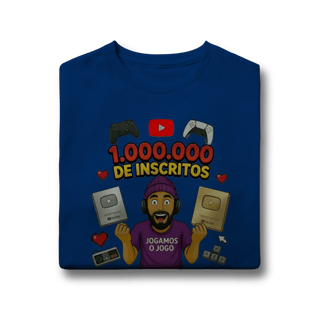 Nome do produto Camisa Infantil (10 a 14) Comemorativa 1 Milhão de Inscritos