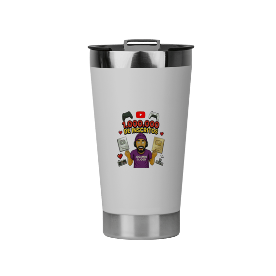 Copo Térmico Comemorativo 1 Milhão de Inscritos