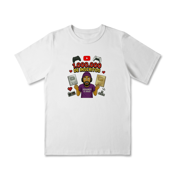Camisa Infantil (2 a 8) Comemorativa 1 Milhão de Inscritos