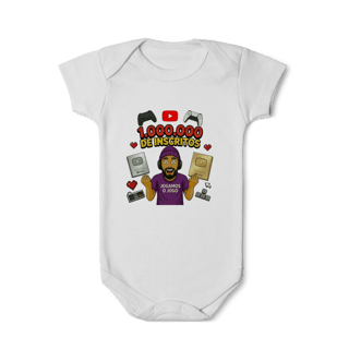 Body Infantil Comemorativo 1 Milhão de Inscritos