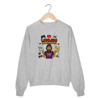 Moletom Fechado Comemorativo 1 Milhão de Inscritos