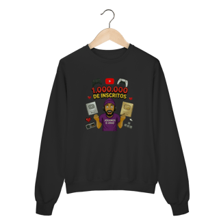 Nome do produto Moletom Fechado Comemorativo 1 Milhão de Inscritos