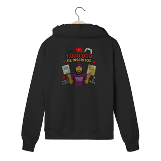 Nome do produto Moletom Com Ziper Comemorativo 1 Milhão de Inscritos