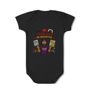 Nome do produto Body Infantil Comemorativo 1 Milhão de Inscritos