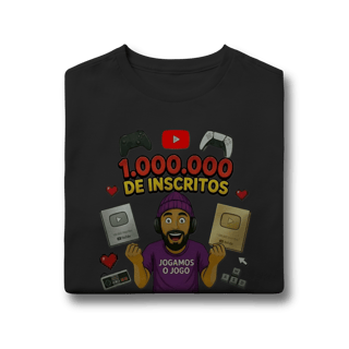 Nome do produto Camisa Infantil (10 a 14) Comemorativa 1 Milhão de Inscritos