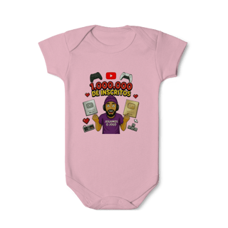 Nome do produto Body Infantil Comemorativo 1 Milhão de Inscritos