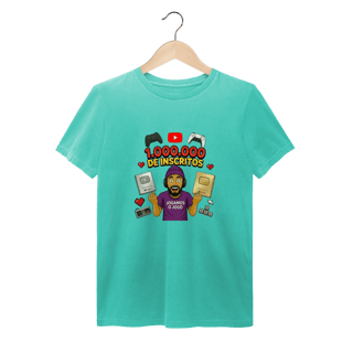 Nome do produto  T-Shirt Estonada Comemorativa 1 Milhão de Inscritos