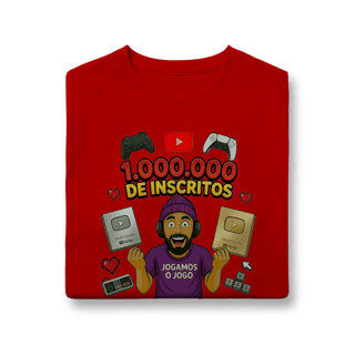 Nome do produto Camisa Infantil (10 a 14) Comemorativa 1 Milhão de Inscritos