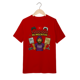 Nome do produto Camisa Infantil (10 a 14) Comemorativa 1 Milhão de Inscritos