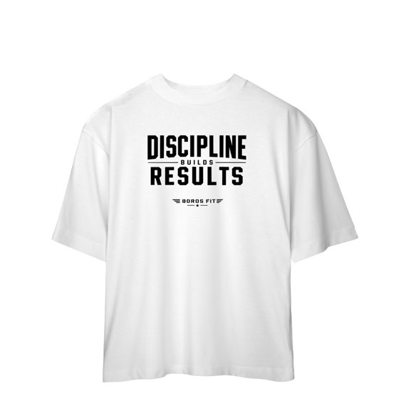 Camiseta Oversized Discipline Builds Results