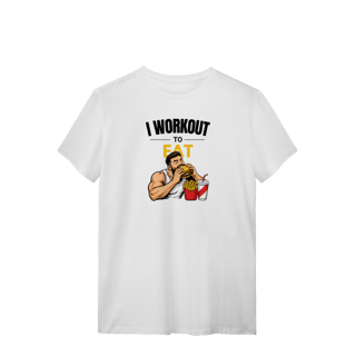 Nome do produto Camiseta Masculina Work Out to Eat
