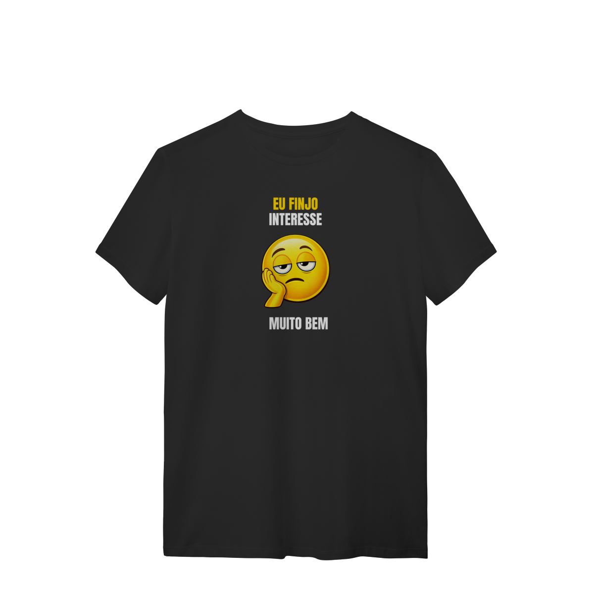 Nome do produto: Camiseta Masculina Finjo Interesse