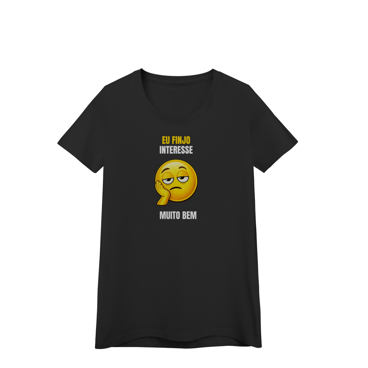 Nome do produto: Camiseta Feminina Finjo Interesse