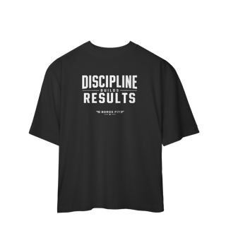 Nome do produto Camiseta Oversized Discipline Builds Results
