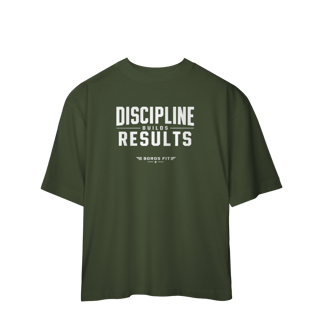 Nome do produto Camiseta Oversized Discipline Builds Results