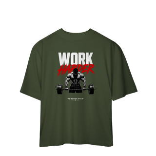 Nome do produto Camiseta Oversized Work Harder
