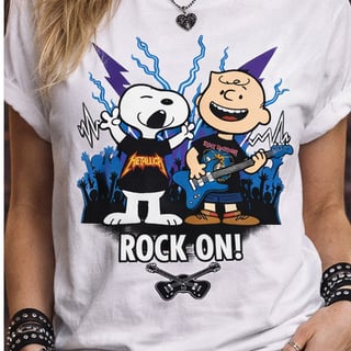Nome do produto Camiseta Clássica Snoopy Rock On