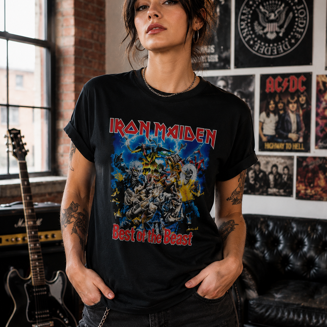Camiseta Clássica Iron Maiden