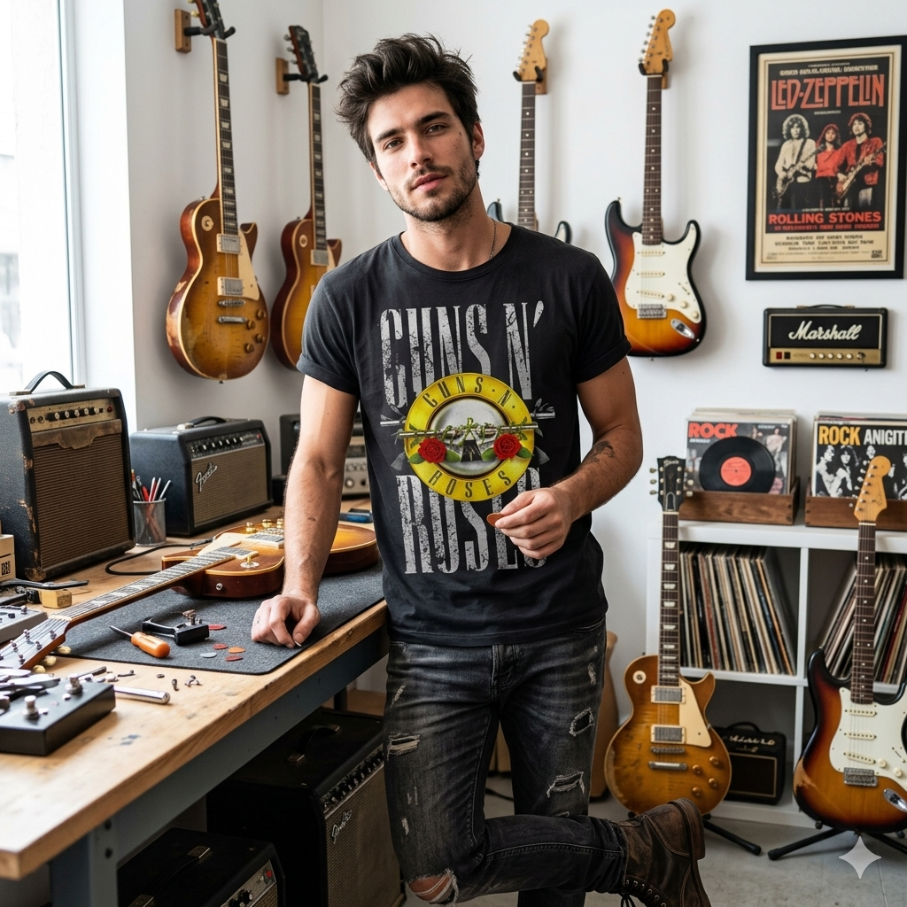 Camiseta Clássica Guns N' Roses