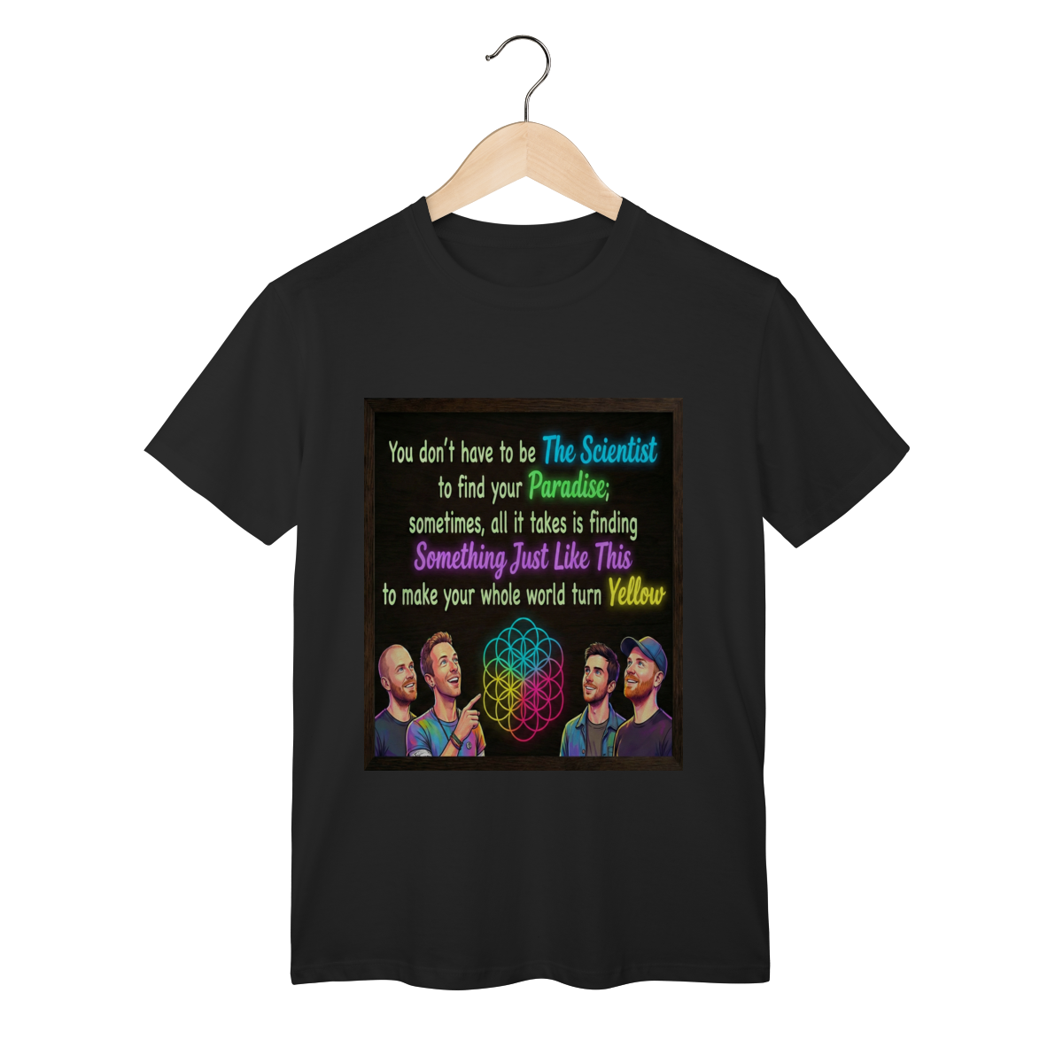 Nome do produto: Camiseta Clássica Coldplay
