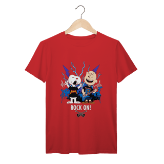Nome do produto Camiseta Premium Snoopy Rock On