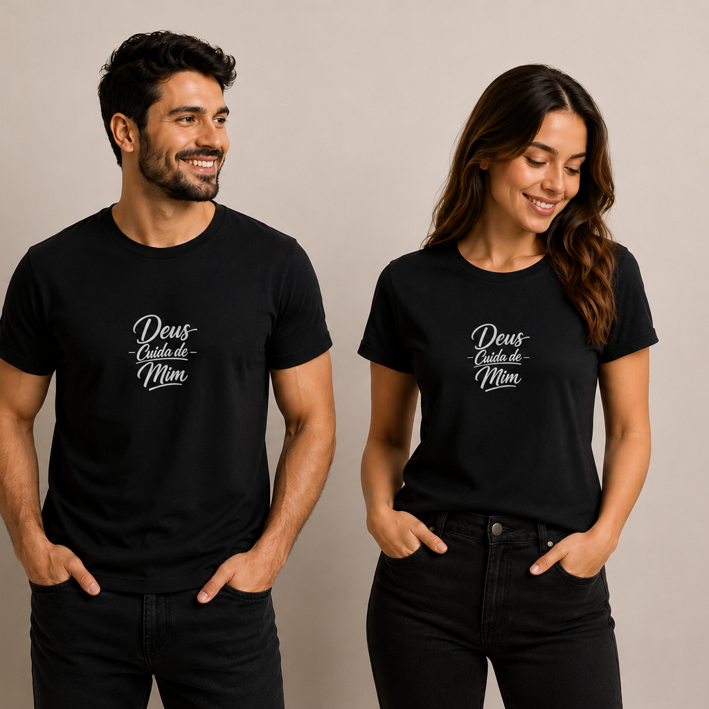 Camiseta Quality Deus Cuida