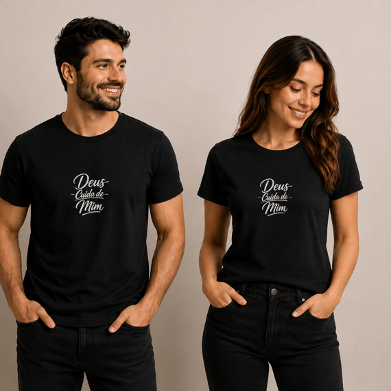 Camiseta Quality Deus Cuida