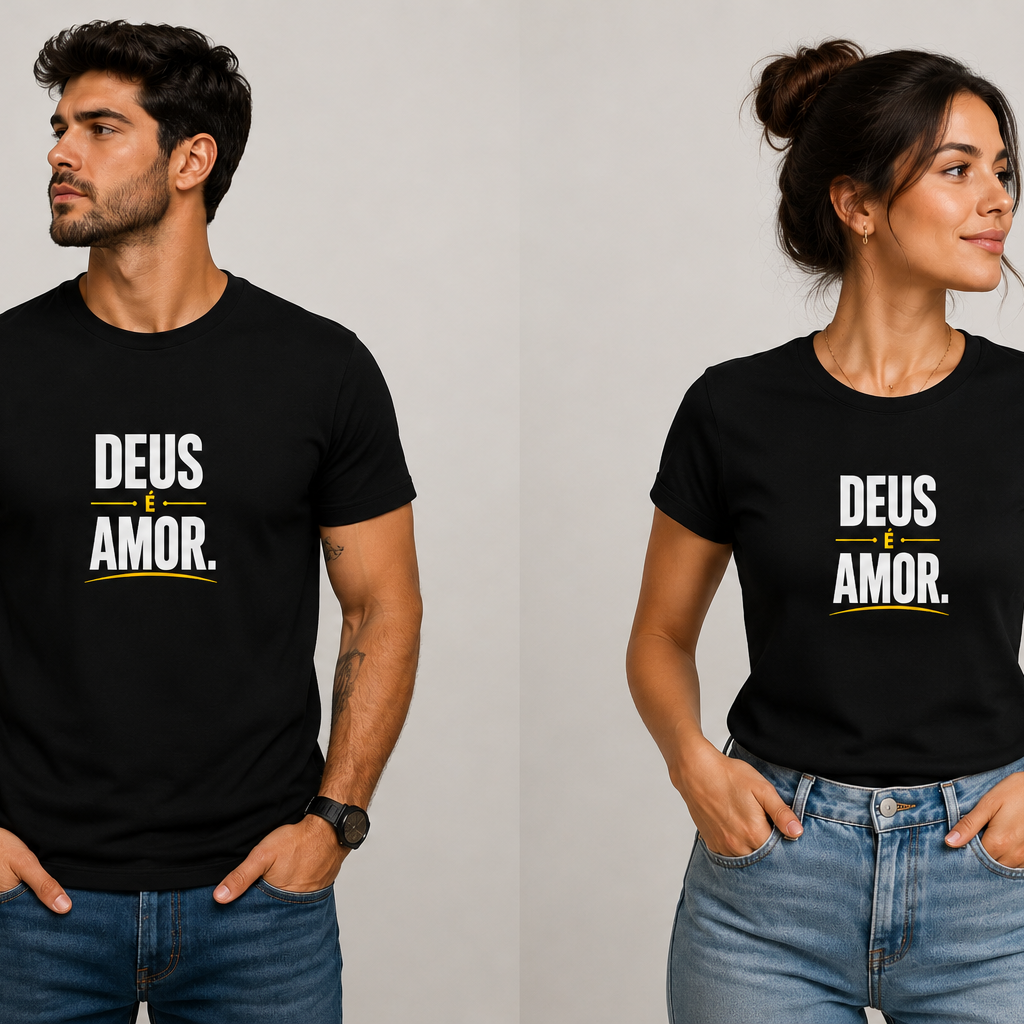 Camiseta Quality Deus é Amor