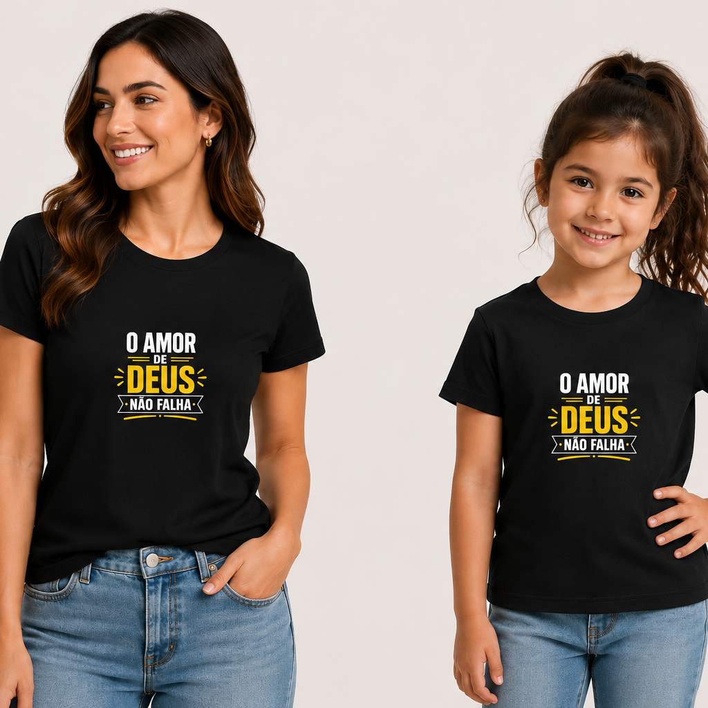 Camiseta Quality o Amor de Deus - Adulto 