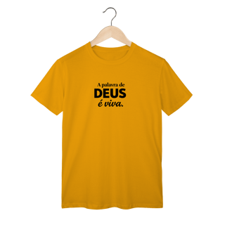 Nome do produto Camiseta Classic Palavra de Deus é Viva