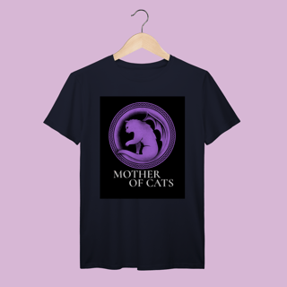 Nome do produto Camiseta 100% Algodão Mother of Cats