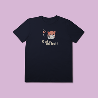 Nome do produto Camiseta Premium Petnip Gato Sushi Cute As Hell - 100% Algodão