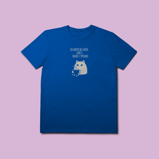 Nome do produto Camiseta Premium Petnip Gatos Café 2 Pessoas -  100% Algodão