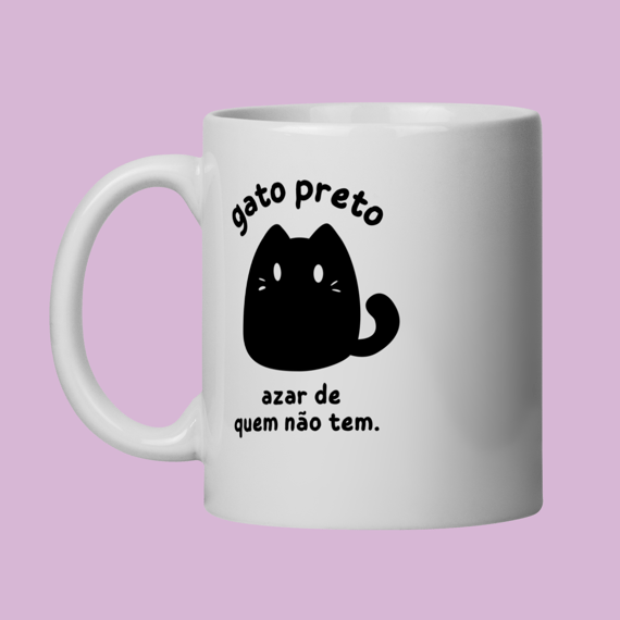 Caneca Gato Preto