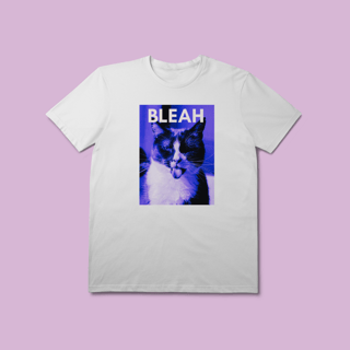 Nome do produto Camiseta Premium Petnip Gato Bleah - 100% Algodão