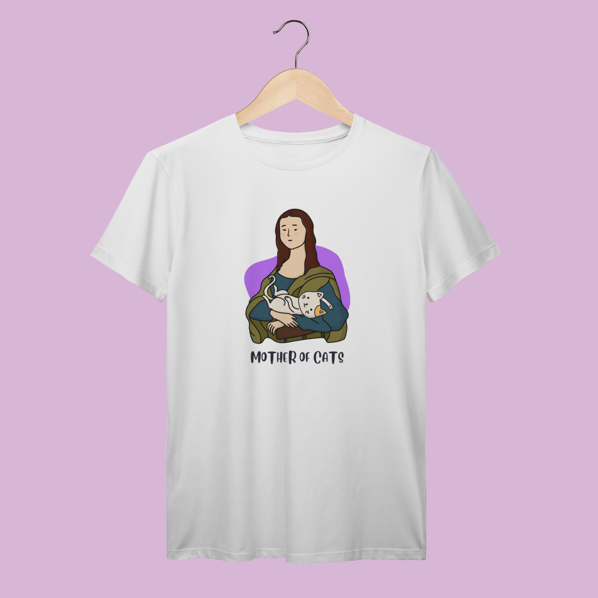 Nome do produto: Camiseta Premium Petnip Mother Of Cats - 100% Algodão