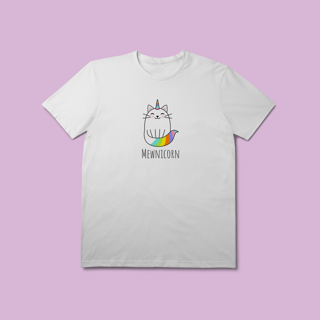 Camiseta Premium Mewnicor Gato - 100% Algodão