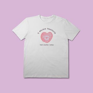 Camiseta Premium Terapia Quatro Patas Cães - 100% Algodão