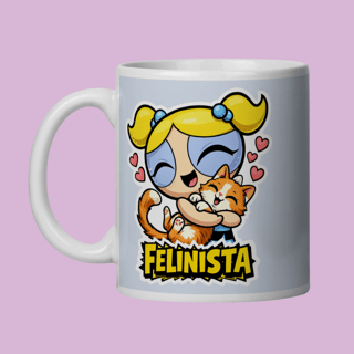 Caneca Felinista - Porcelana Premium