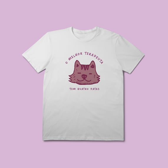 Camiseta Premium - O melhor terapeuta tem 4 patas